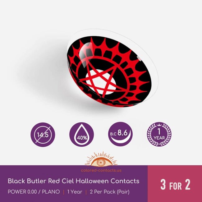 Black Butler - Red Ciel'S Halloween Contacts