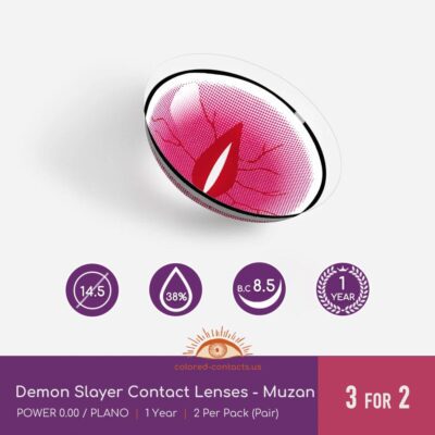 Demon Slayer Contact Lenses Muzan Cosplay
