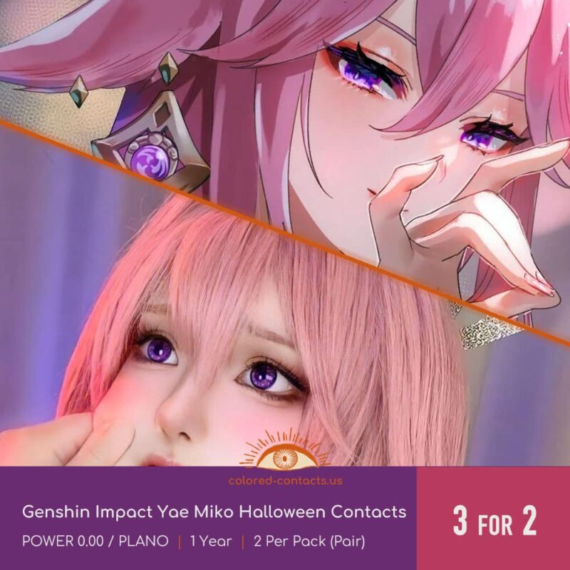 Genshin Impact Yae Miko Halloween Contacts