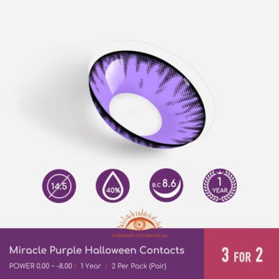 Miracle Purple Halloween Contacts