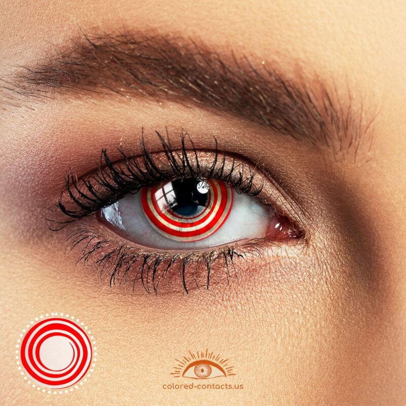 Red Swirl Halloween Contacts