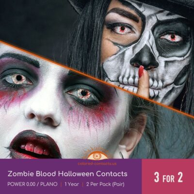 Zombie Blood Halloween Contacts