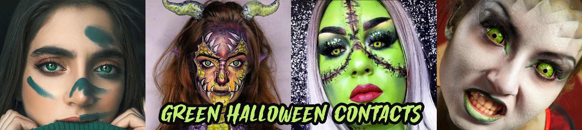 green halloween contacts