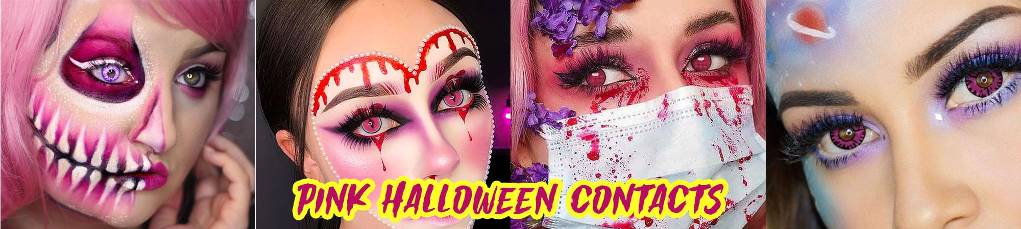 Pink Halloween Contacts