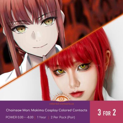 Chainsaw Man: Makima Cosplay Colored Contacts