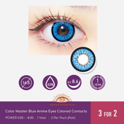 Color Master Blue Anime Eyes Colored Contacts
