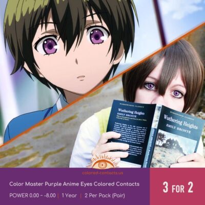Color Master Purple Anime Eyes Colored Contacts