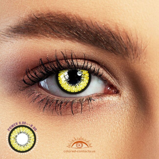 Color Master Yellow Anime Eyes Colored Contacts