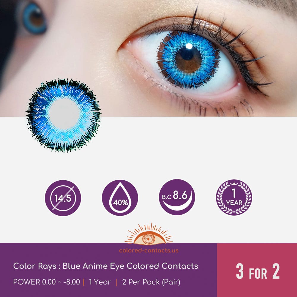 Sailor Venus Anime Coloured Contact Lenses 90 Day
