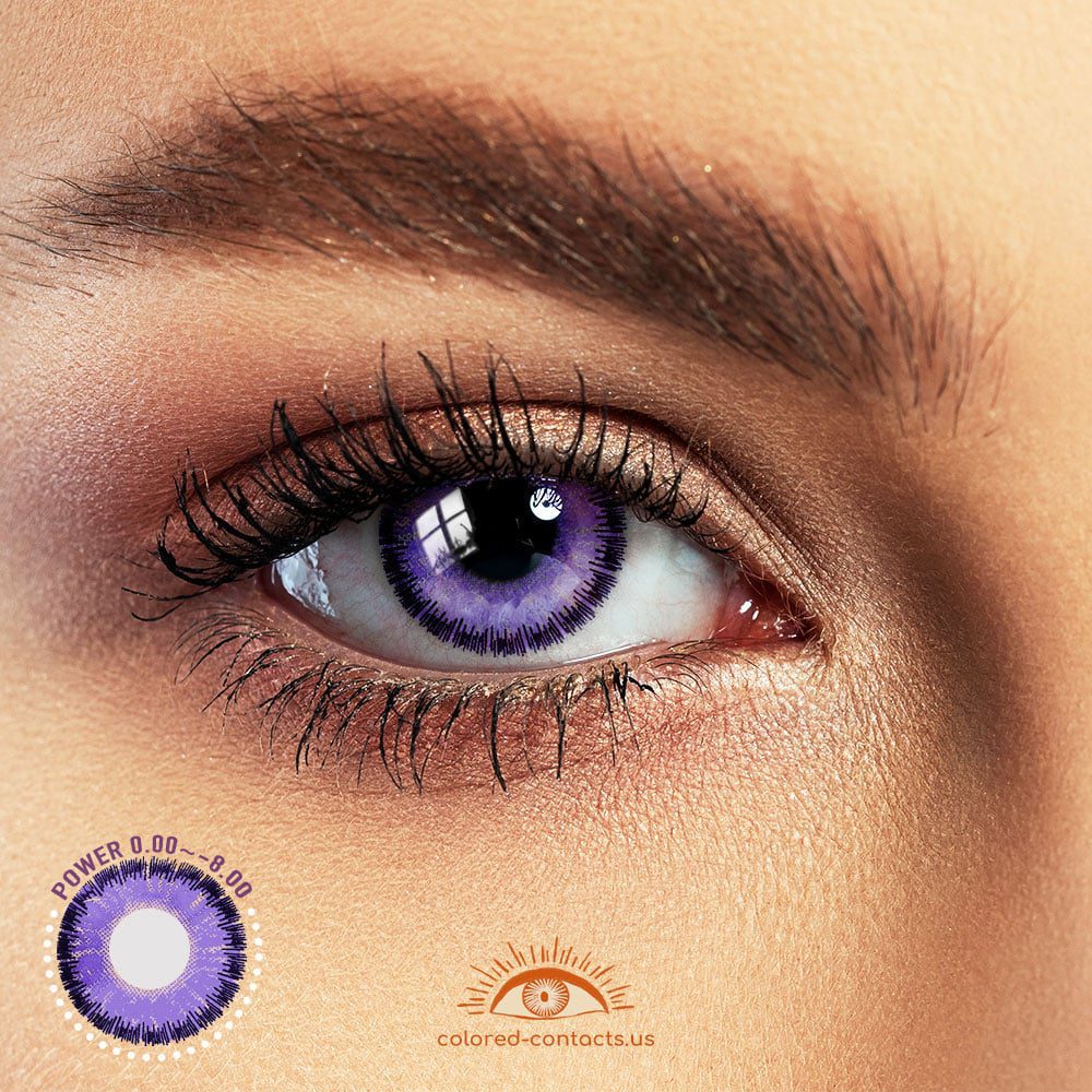 Violet Anime Eye Colored Contacts - Best COLORED CONTACTS, Color Contact  Lens, Circle Lens 