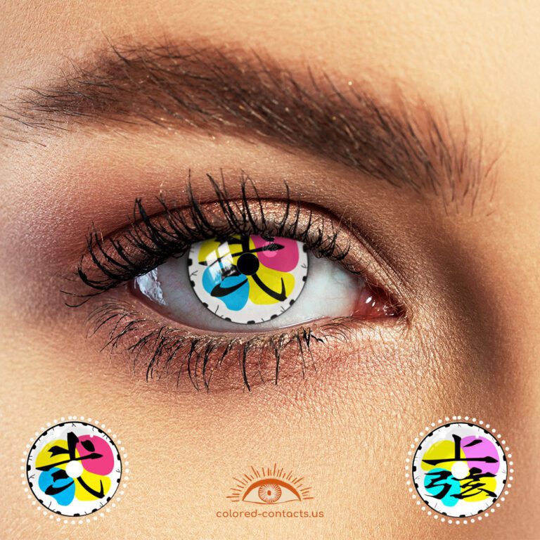 Demon Slayer Douma Halloween Contacts NO Vision Colored Contact