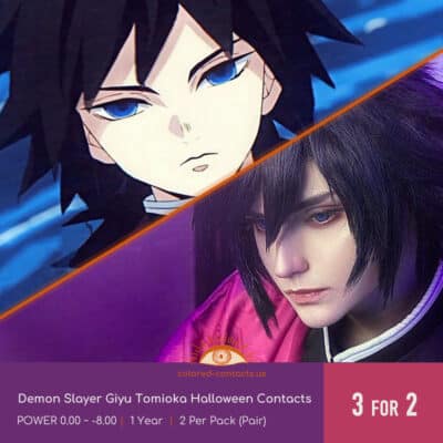 Demon Slayer Giyu Tomioka Halloween Contacts