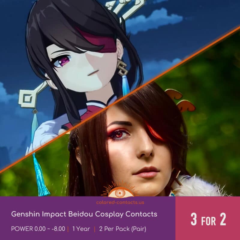 Genshin Impact Beidou Cosplay Contacts