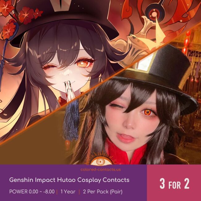 Genshin Impact Hutao Cosplay Contacts