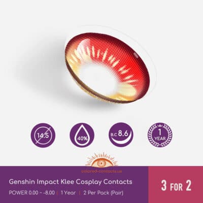 Genshin Impact Klee Cosplay Contacts