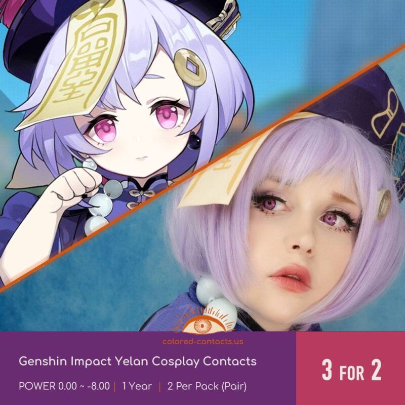 Genshin Impact Qiqi Cosplay Contacts