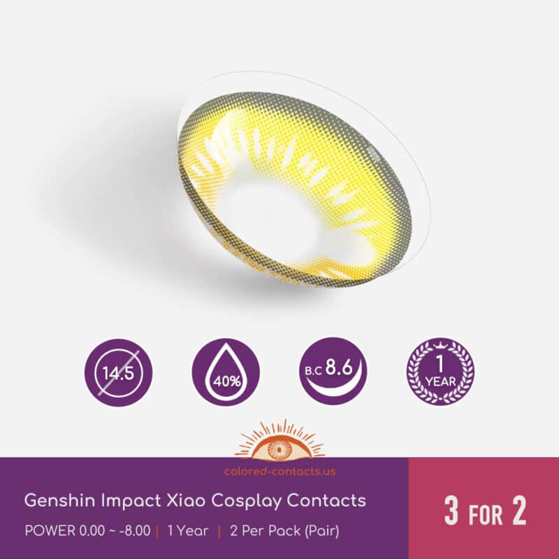 Genshin Impact Xiao Cosplay Contacts