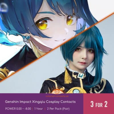 Genshin Impact Xingqiu Cosplay Contacts