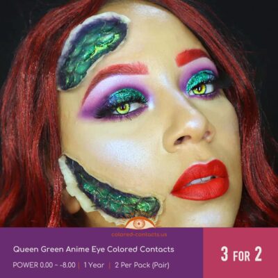 Queen Green Anime Eye Colored Contacts