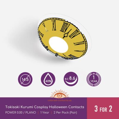 Tokisaki Kurumi Cosplay Halloween Contacts