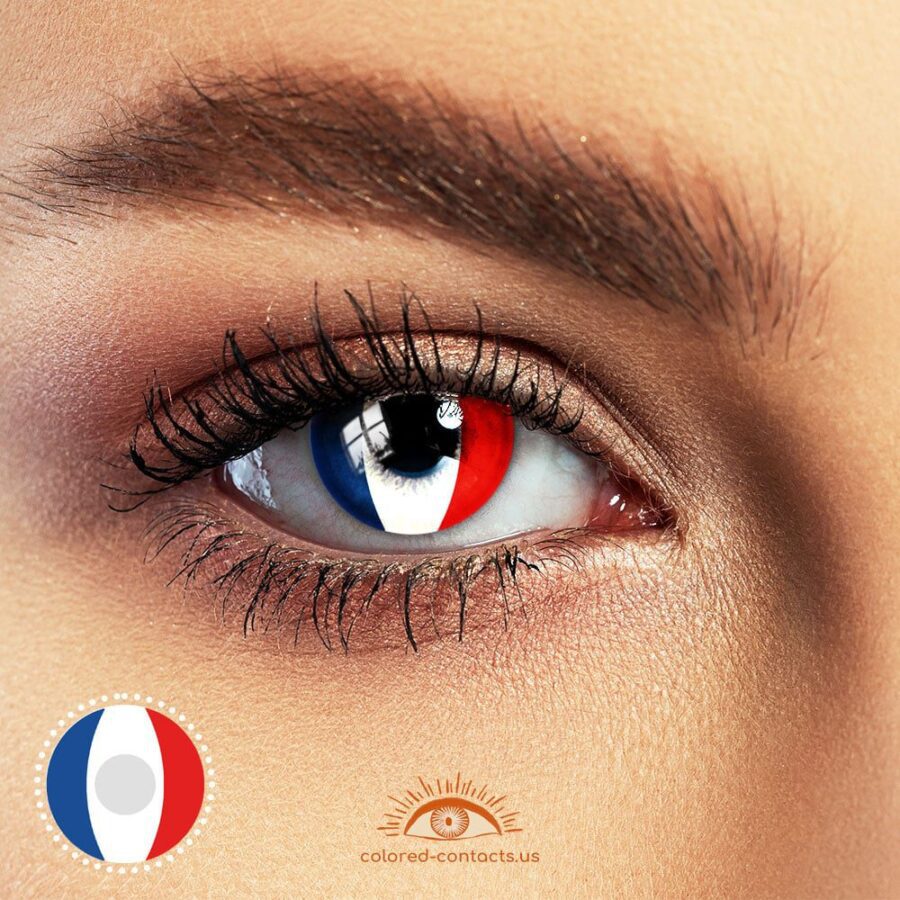 2022 World Cup France Fans Colored Contact Lenses