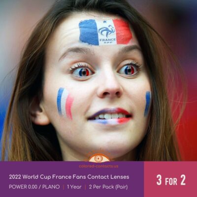 2022 World Cup France Fans Colored Contact Lenses