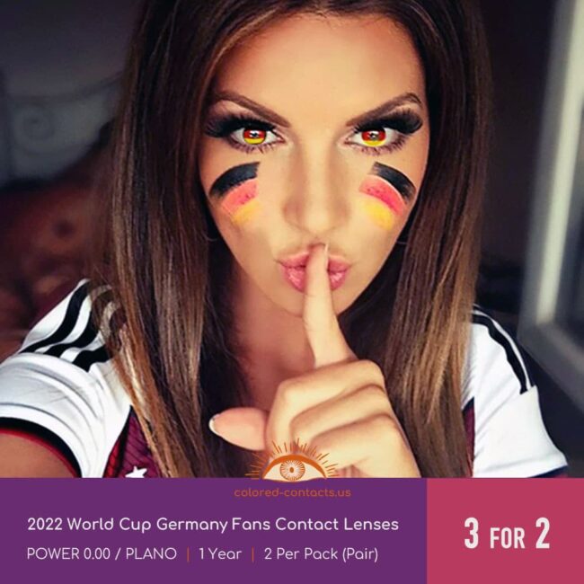 2022 World Cup Germany Fans Colored Contact Lenses