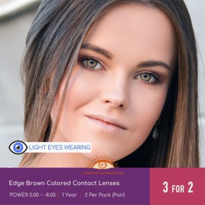 Edge Brown Colored Contact Lenses