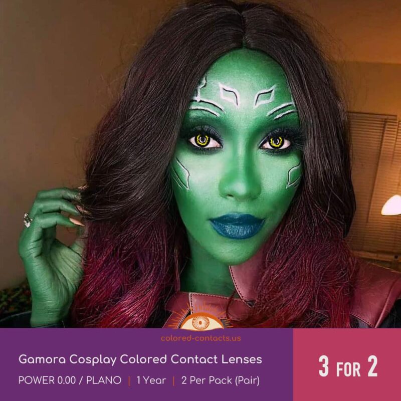 Gamora Cosplay Colored Contact Lenses