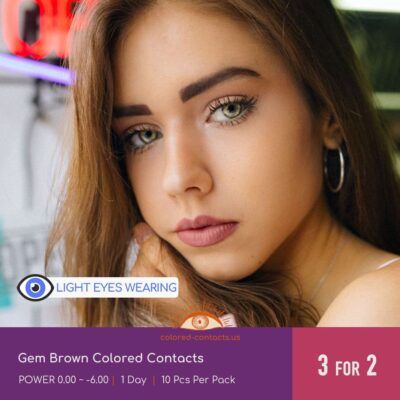 Gem Brown Colored Contacts