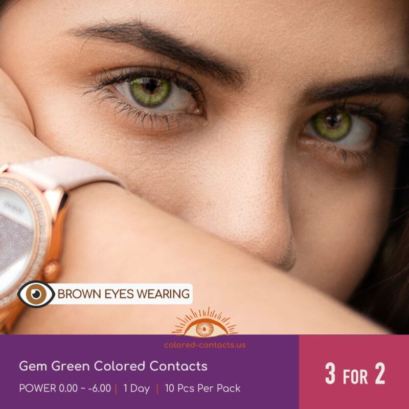 Gem Green Colored Contacts