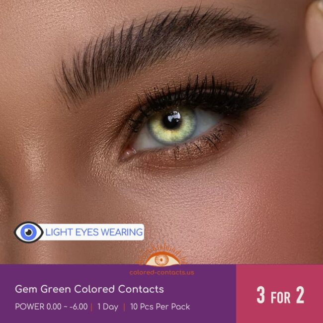 Gem Green Colored Contacts