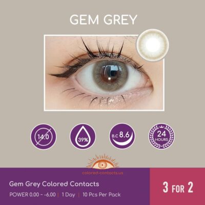 Gem Grey Colored Contacts