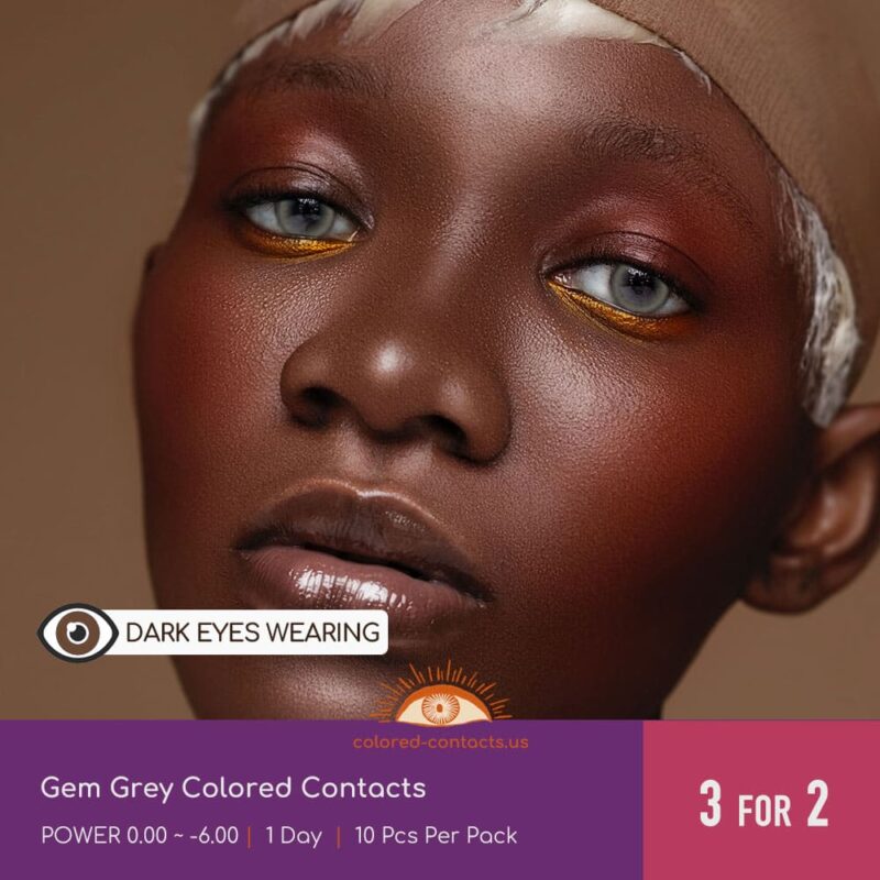 Gem Grey Colored Contacts