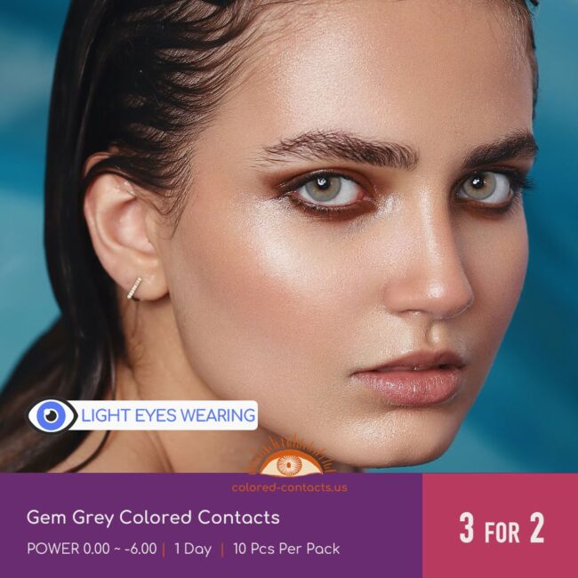Gem Grey Colored Contacts
