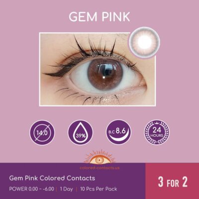Gem Pink Colored Contacts