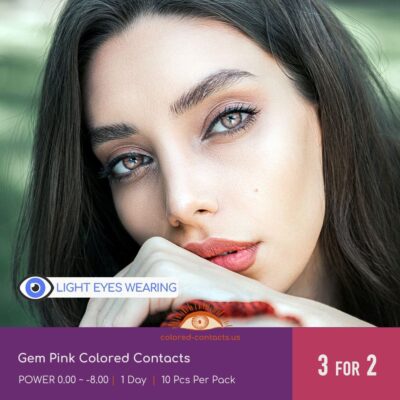 Gem Pink Colored Contacts