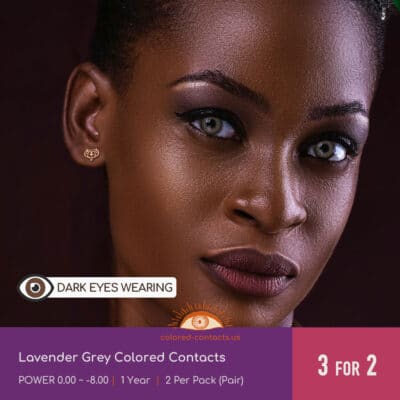 Lavender Grey Colored Contacts
