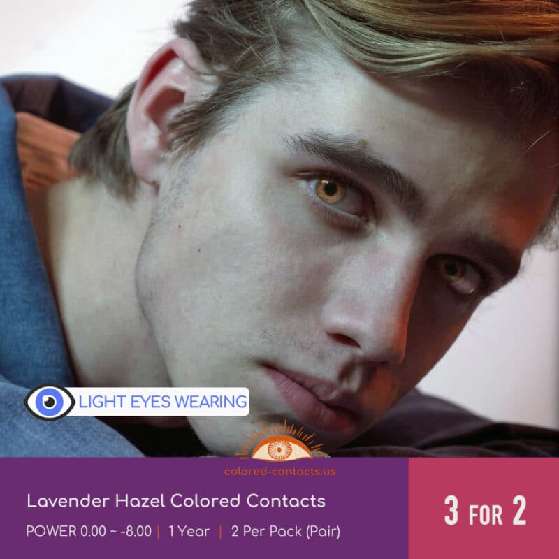 Lavender Hazel Colored Contacts