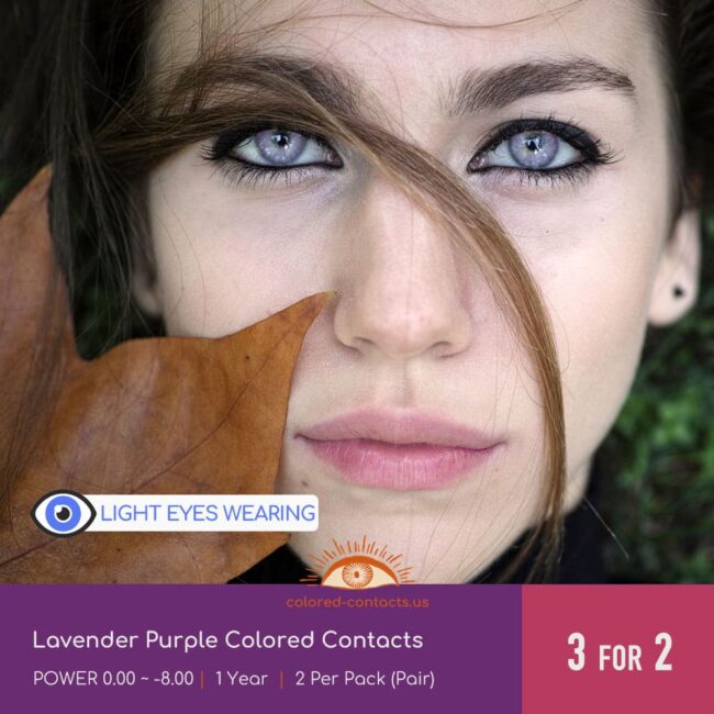 Lavender Purple Colored Contacts