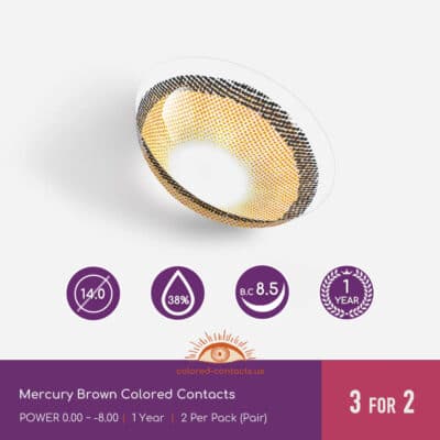 Mercury Brown Colored Contacts