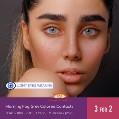 Morning Fog Grey Colored Contacts