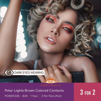 Polar Lights Brown Colored Contacts