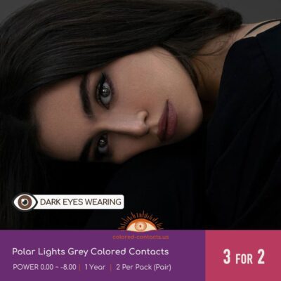 Polar Lights Grey Colored Contacts