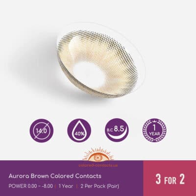 Aurora Brown Colored Contacts