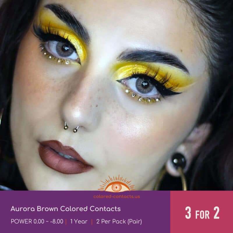 Aurora Brown Colored Contacts