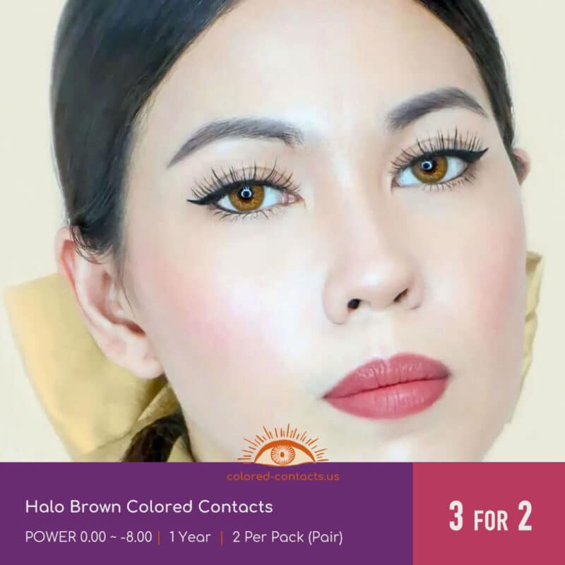 Halo Brown Colored Contacts
