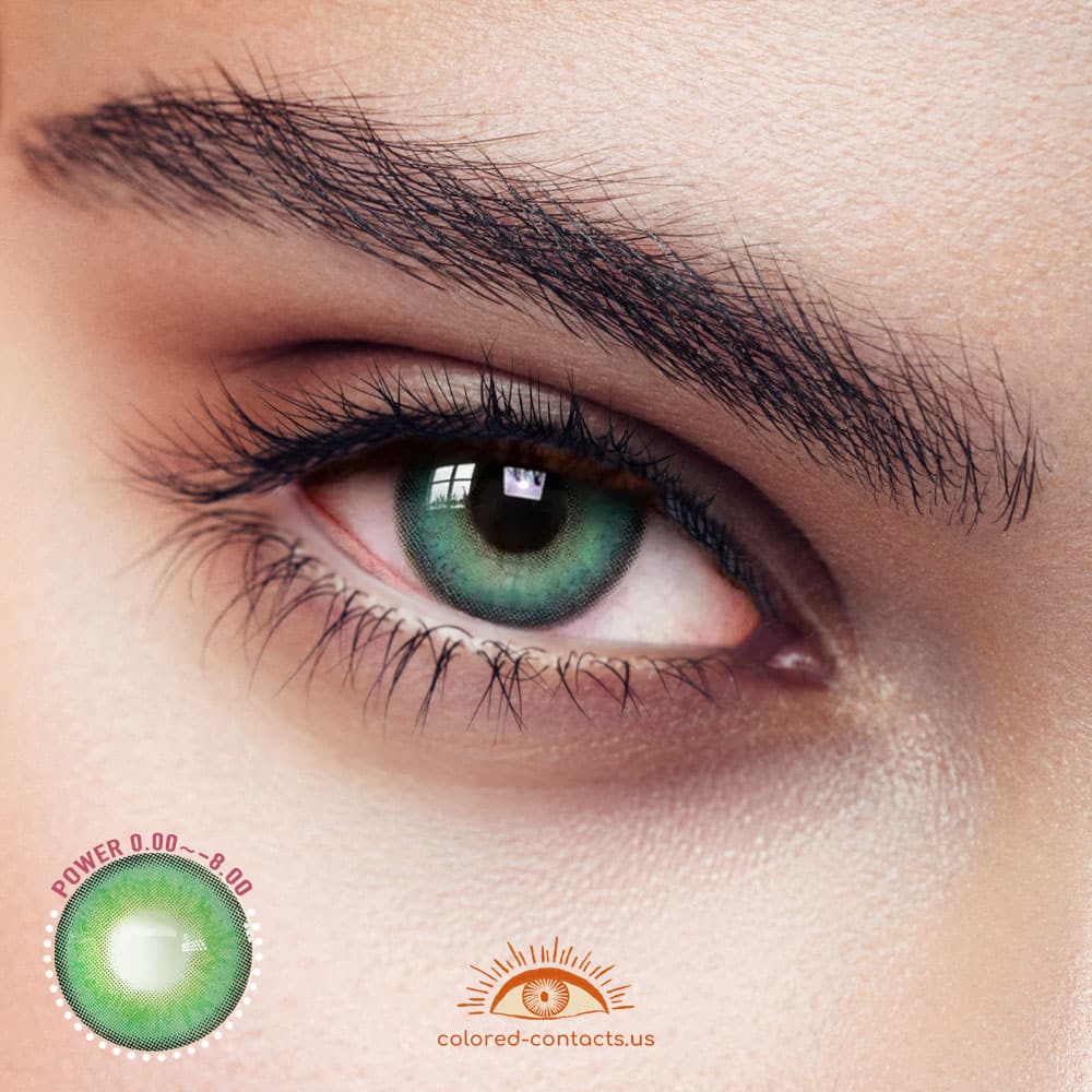 Himalaya Green Colored Contact Lenses ,emerald green contacts on brown eyes, contacts to change eye color