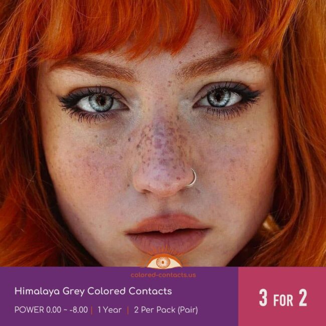 Himalaya Grey Colored Contacts