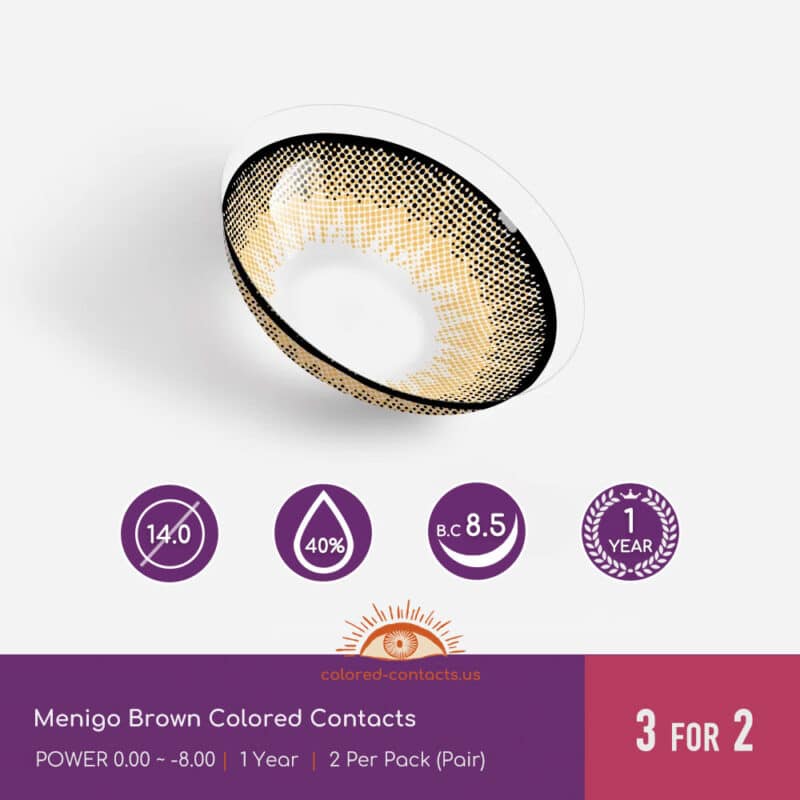 Menigo Brown Colored Contacts